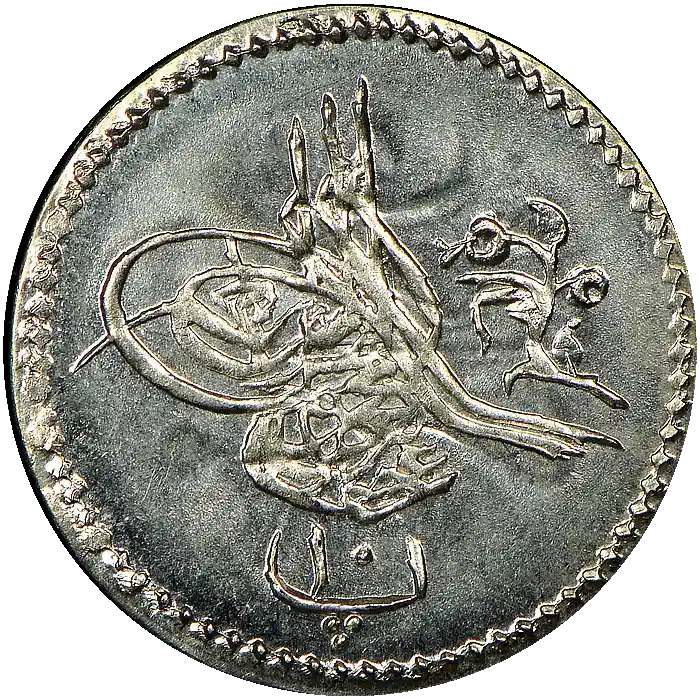 Abdülaziz Mısır 10 Para Gümüş 1277 (1861)